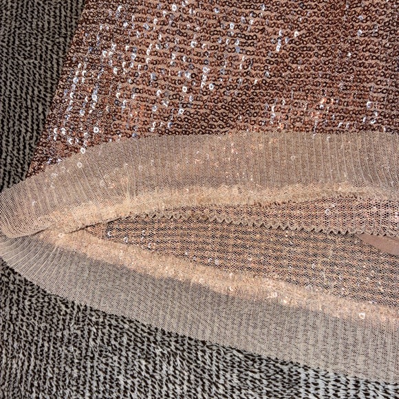 Free People Sparkling Sequin Mini Skirt - Rose Gold - Picture 7 of 9